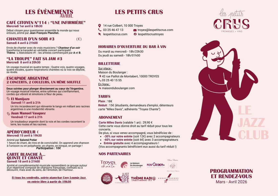 Les évènements d'avril de notre Aubassadeurs des petits crus