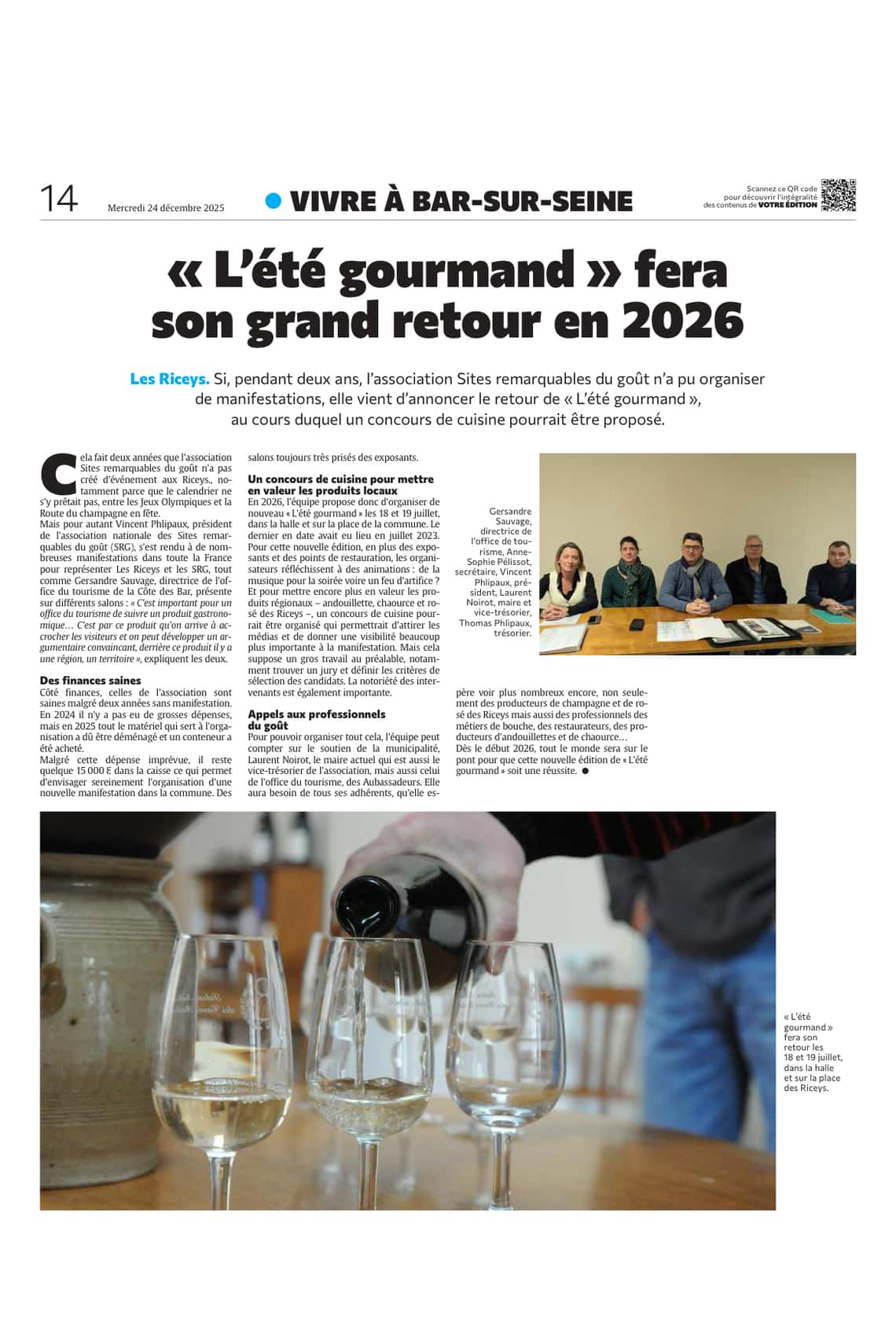 « L’été gourmand » fera son grand retour en 2026 aux Riceys