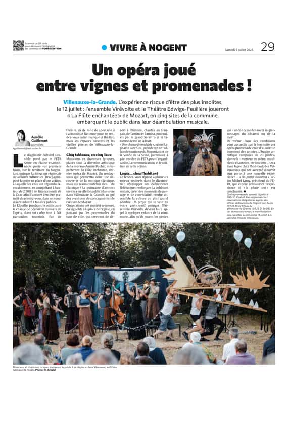 Un opéra joué entre vignes et promenades !