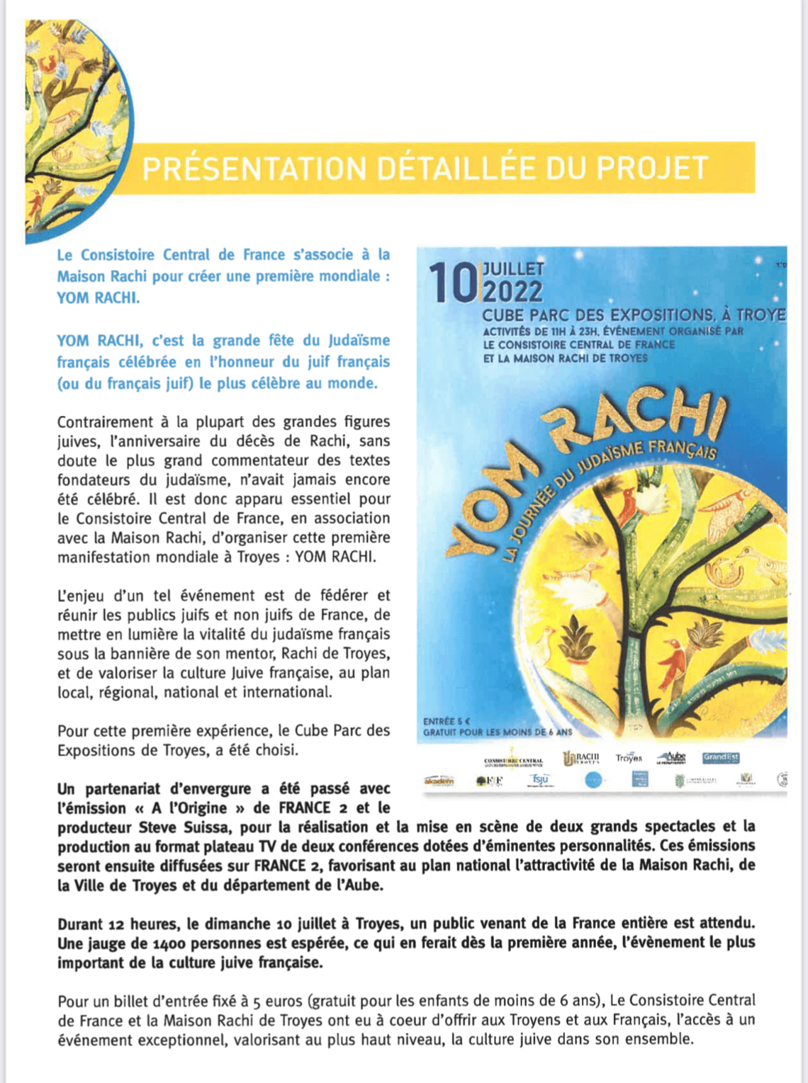 YOM RACHI, le 10 juillet.