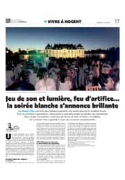 Jeu de son et lumière, feu d’artifice… la soirée blanche du château