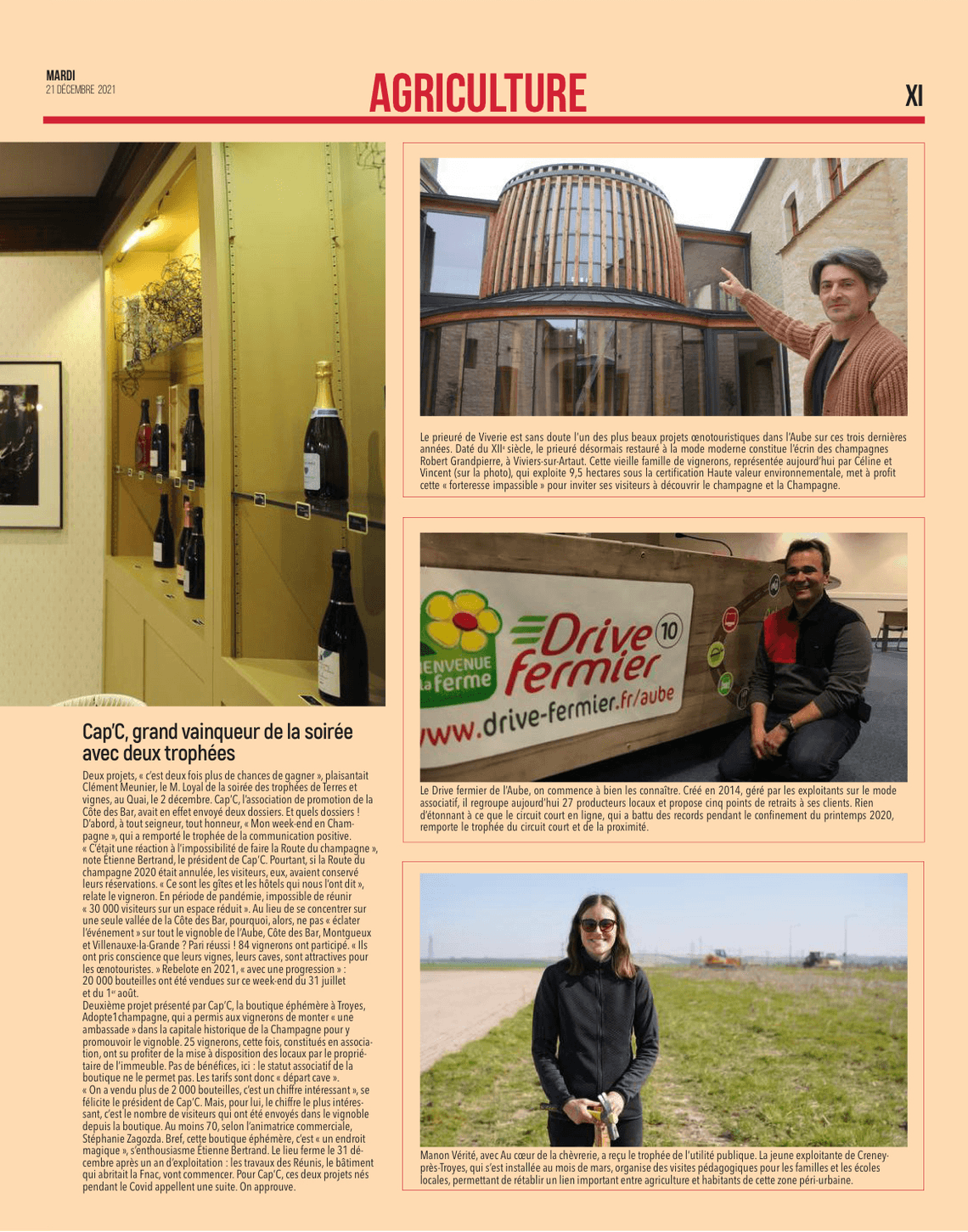 Trophées Terres et Vignes : L'Aube agricole sous les feux de la rampe..