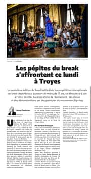 Les pépites du break s'affrontent ce lundi à Troyes !