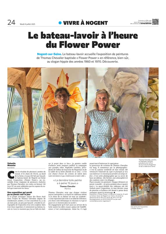 Le bateau-lavoir de Nogent à l’heure du Flower Power !