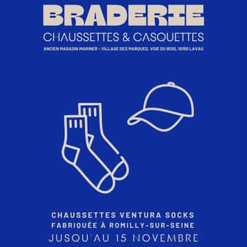 Nos Aubassadeurs de Ventura Socks organisent leur braderie.