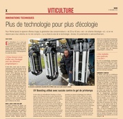 Toujours plus de technologie au service de l'écologie dans les vignes.