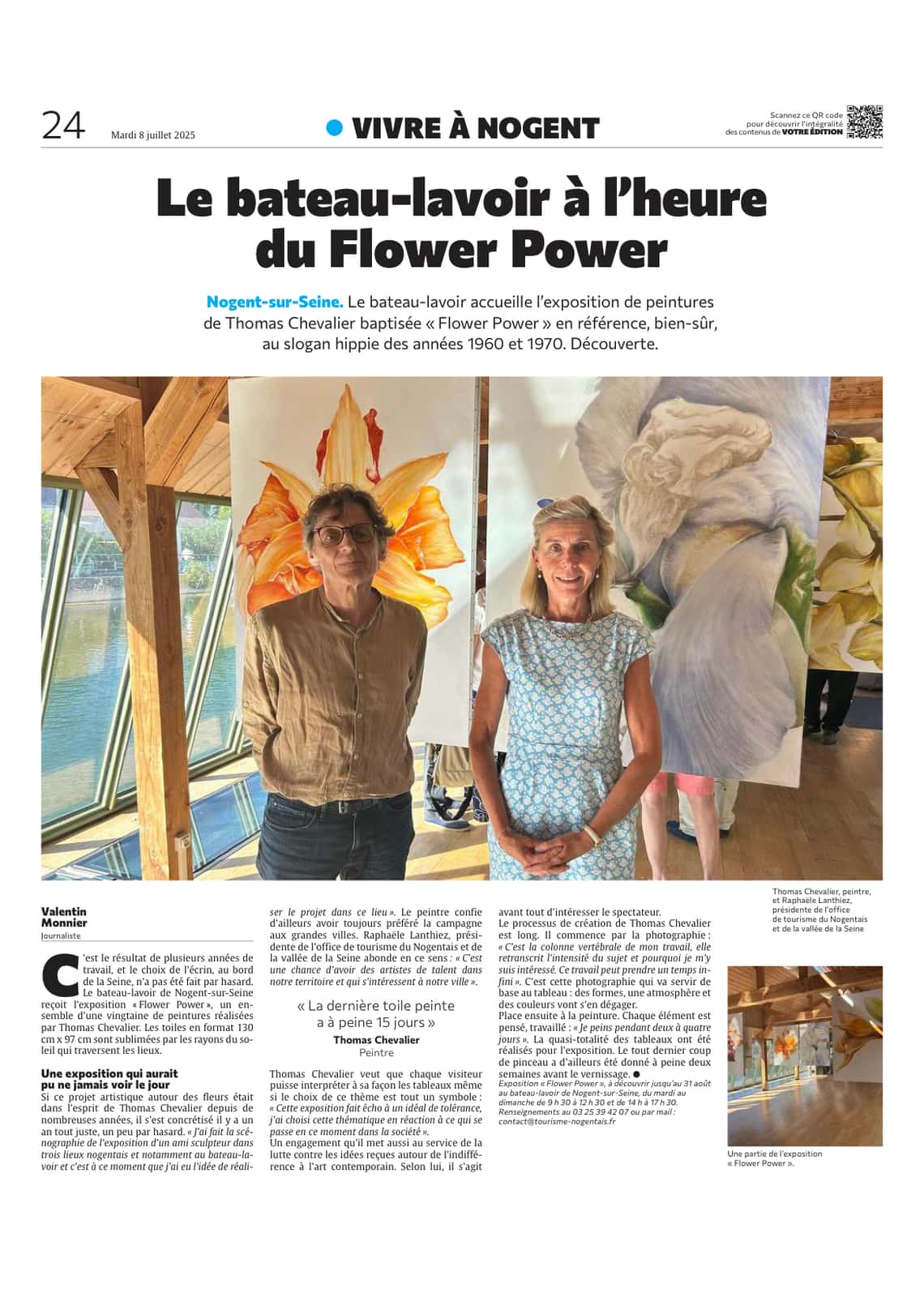 Le bateau-lavoir de Nogent à l’heure du Flower Power !