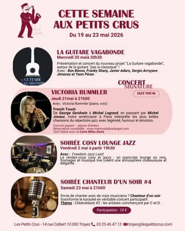 Programme de la semaine de notre AUBASSADEURS des Petits crus à Troyes