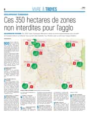 Ces 350 hectares de zones non interdites pour l'agglo