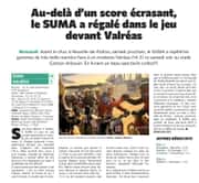 Au-delà d’un score écrasant, le SUMA a régalé dans le jeu devant Valréas