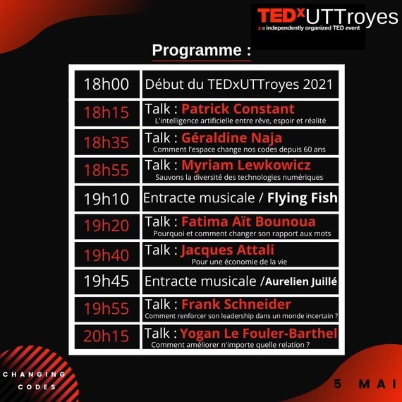 TEDX UTT 2021 : Changing codes