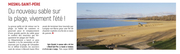 Du nouveau sable sur la plage de Mesnil Saint Père : Vivement l'été !