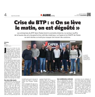 Crise du BTP : « On se lève le matin, on est dégoûté »