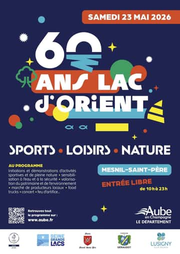 Venez fêter les 60 ans du lac d'Orient !