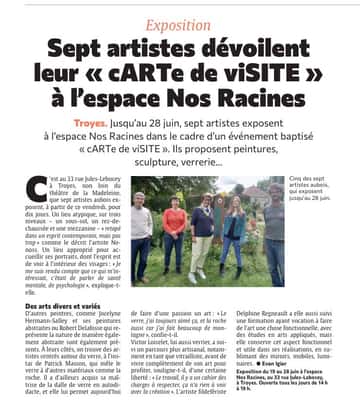 Sept artistes dévoilent leur « cARTe de viSITE » à l’espace Nos Racines