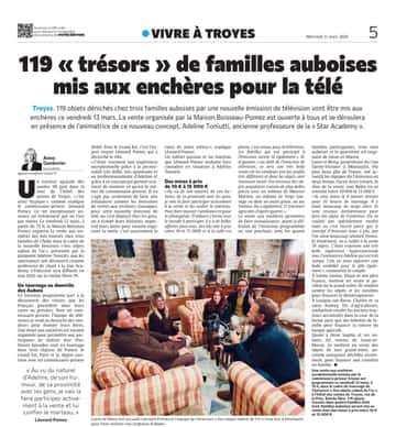119 trésors dénichés chez trois familles auboises par une nouvelle émission !