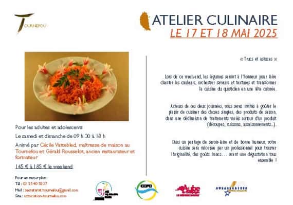 Nos Aubassadeurs du Tournefou propose un ATELIER CULINAIRE