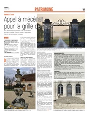 Appel à mécénat pour la grille du Château de Vaux.