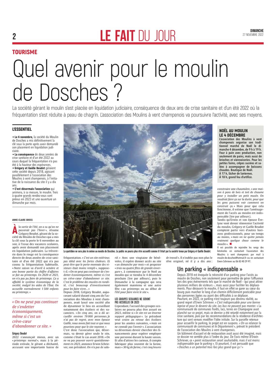 Quel avenir pour le moulin de Dosches ?