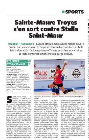 Sainte-Maure Troyes s'en sort contre Stella Saint-Maur