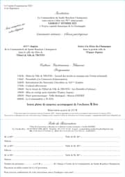 50 ans de la Commanderie du Saulte Bouchon : l'organisation.