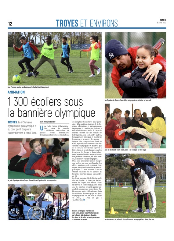 À Troyes, 1 300 écoliers ont déjà fait leurs Jeux olympiques.