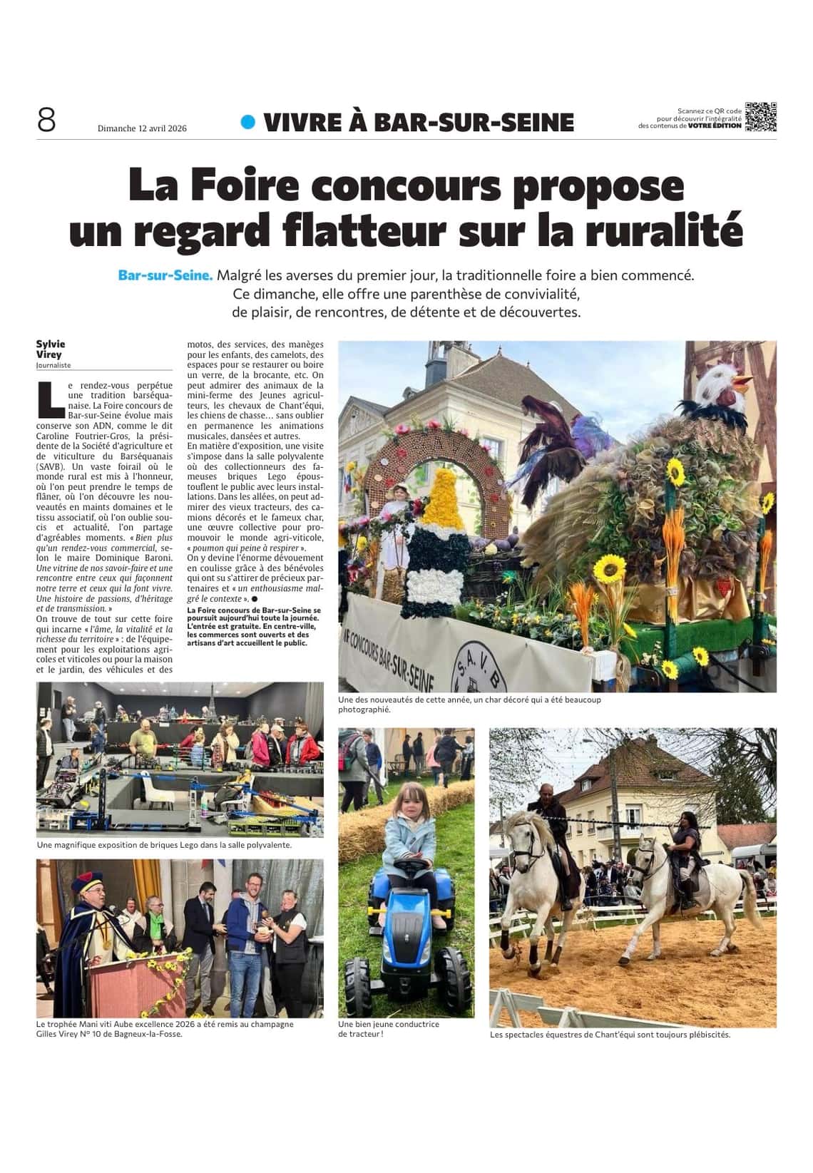 La Foire concours de Bar-sur-Seine propose un regard sur la ruralité