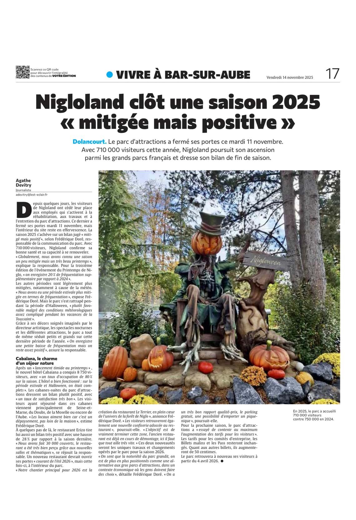 Nigloland clôt une saison 2025 Positive mais mitigé