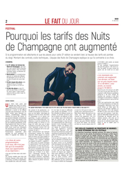 Pourquoi les prix des places des Nuits de Champagne ont augmenté