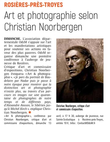 Art et photographie selon Christian Noorbergen