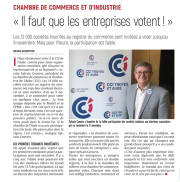 Elections Chambre de commerce et d'industrie.