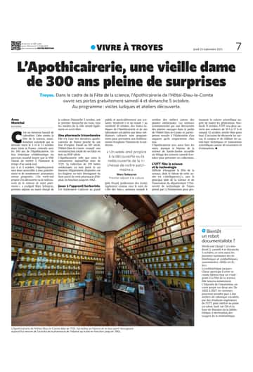 L’Apothicairerie fête ses 300 ans !