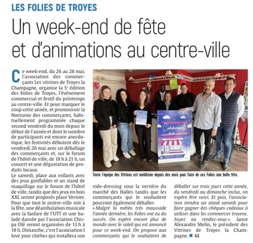 Un week-end de fête et d’animations au centre-ville de Troyes