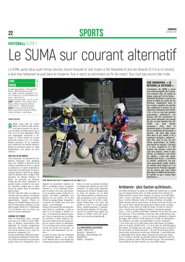 Le SUMA sur courant alternatif