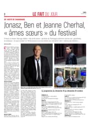 Jonasz, Ben l’Oncle Soul et Jeanne Cherhal aux Nuits de Champagne