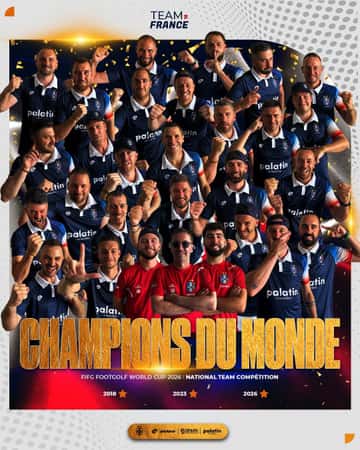 Nico et Antho, Champions du monde de footgolf avec l'équipe de France.