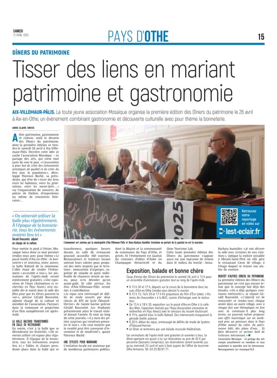 Tisser des liens en mariant patrimoine et gastronomie