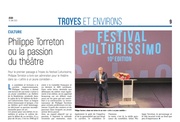 Philippe Torreton ou la passion du théâtre.