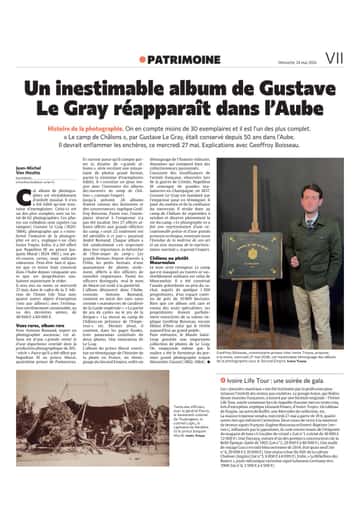 Un inestimable album de Gustave Le Gray réapparaît dans l'Aube