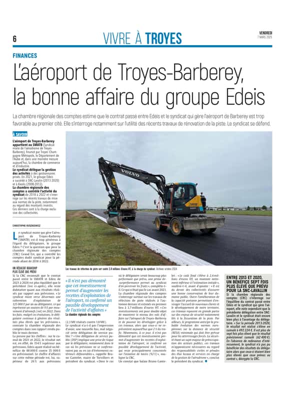 L’aéroport de Troyes-Barberey, la bonne affaire du groupe Edeis