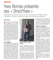 Yves Romao présente son nouvel album « Direct’Yves »