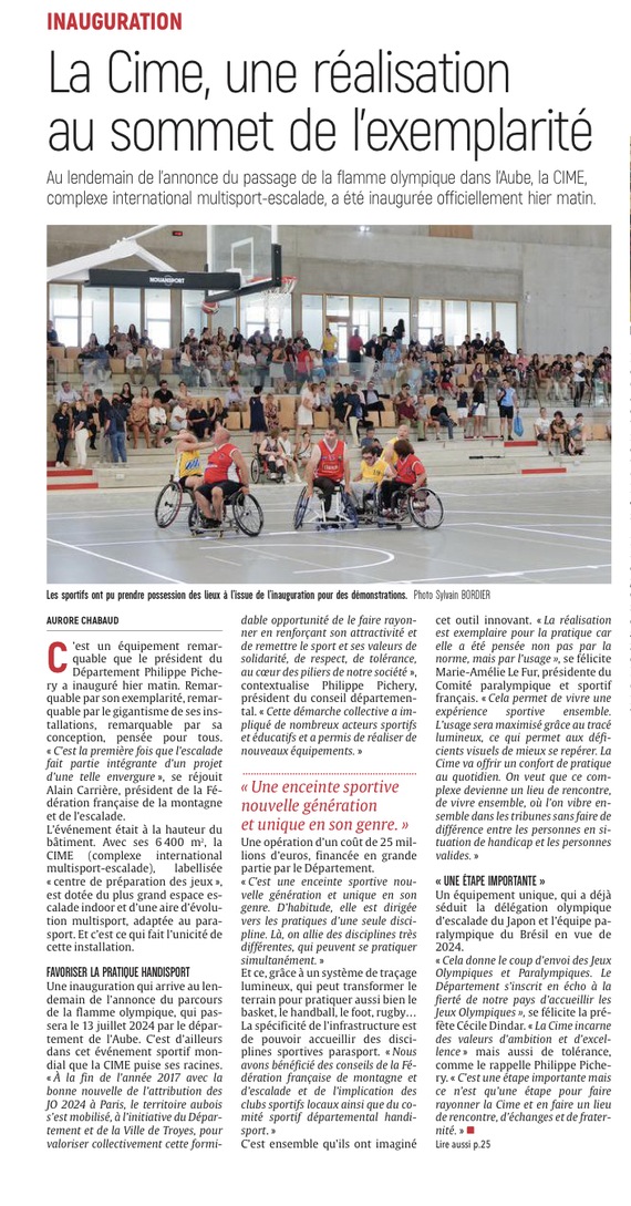 La Cime, un complexe multisport au sommet de l’exemplarité