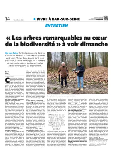 Le film « Les arbres remarquables au cœur de la biodiversité » ce dimanche