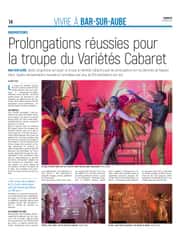 Prolongations réussies pour la troupe du Variétés Cabaret