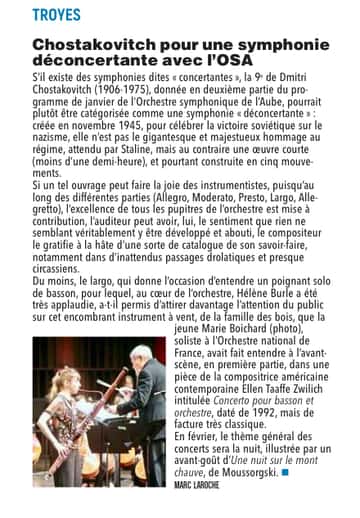 Chostakovitch pour une symphonie déconcertante avec l’OSA
