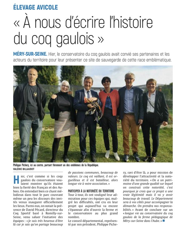 A nous d'écrire l'histoire du coq gaulois.