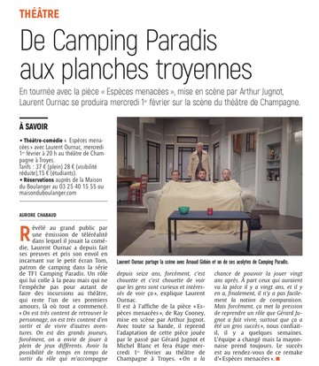 De Camping Paradis aux planches troyennes