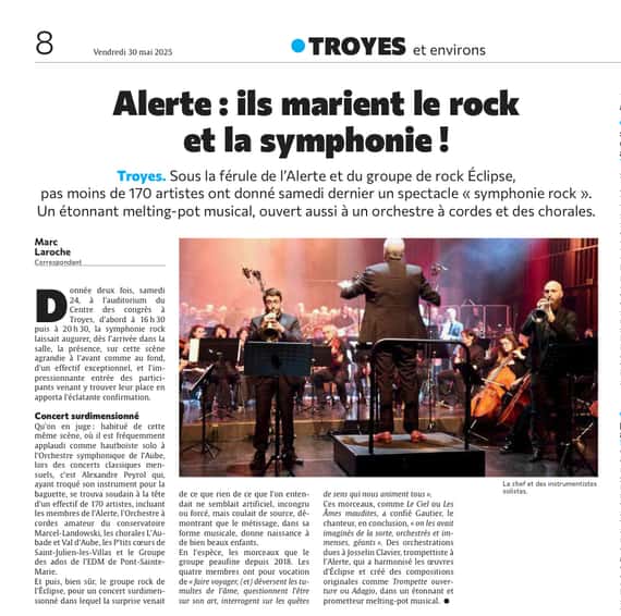 Harmonie de l'Alerte : ils marient le rock et la symphonie