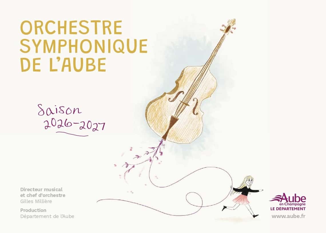 La nouvelle saison 2026/2027 de l'Orchestre Symphonique de l'Aube.