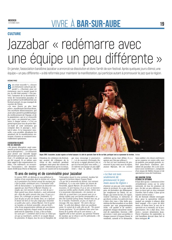 Jazzabar reprend du service avec une «équipe un peu différente»